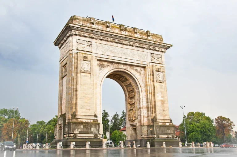 Triumph Arch in Bucharest, Romania.