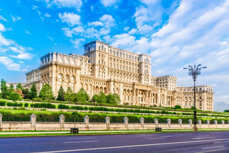The Palace of the Parliament, Bucharest, Romania.