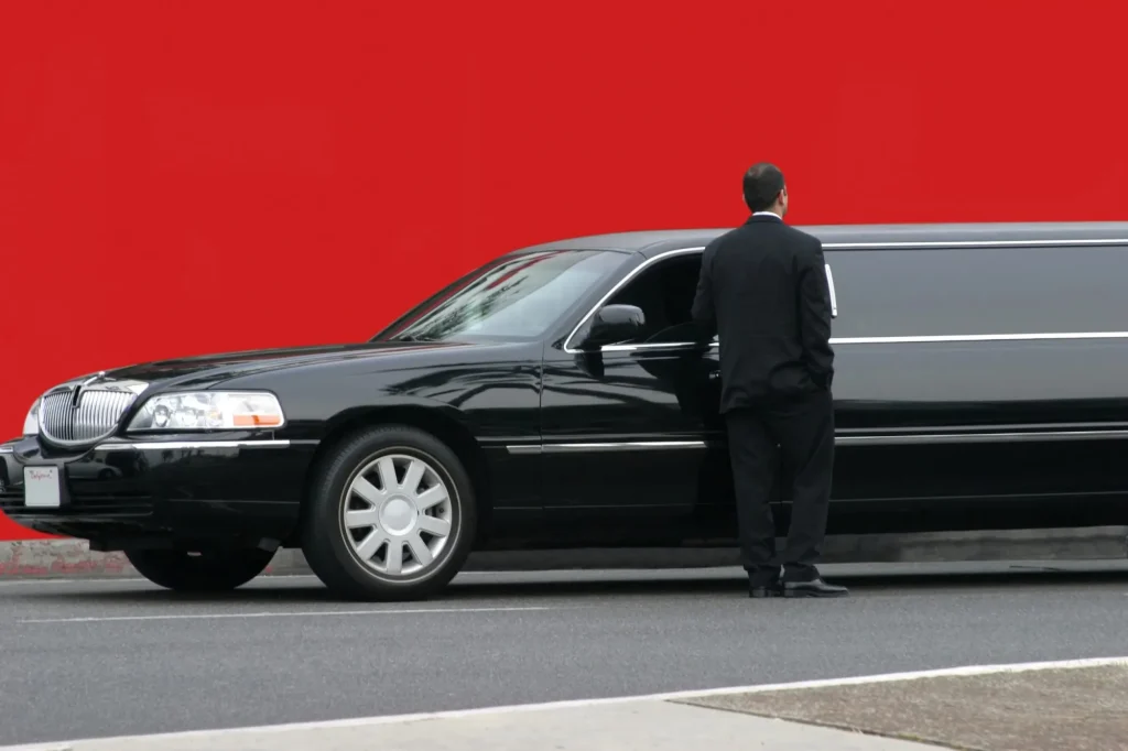 black limousine